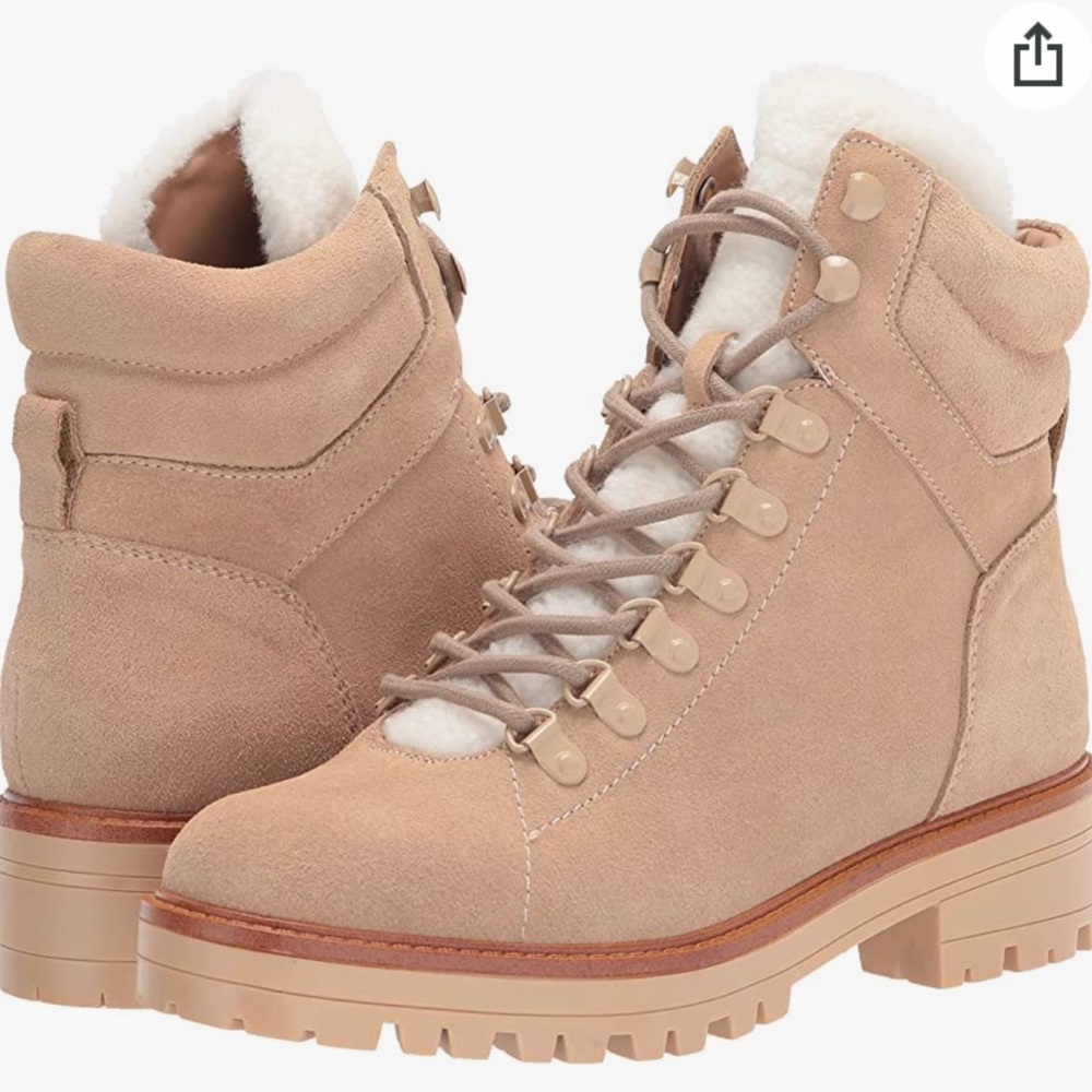 Marc Fisher Combat Boot With Sherpa - image 1